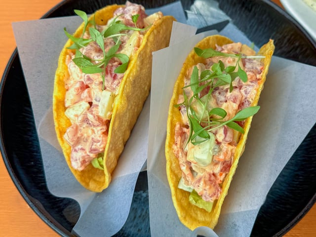 Ahi Tuna Tacos.