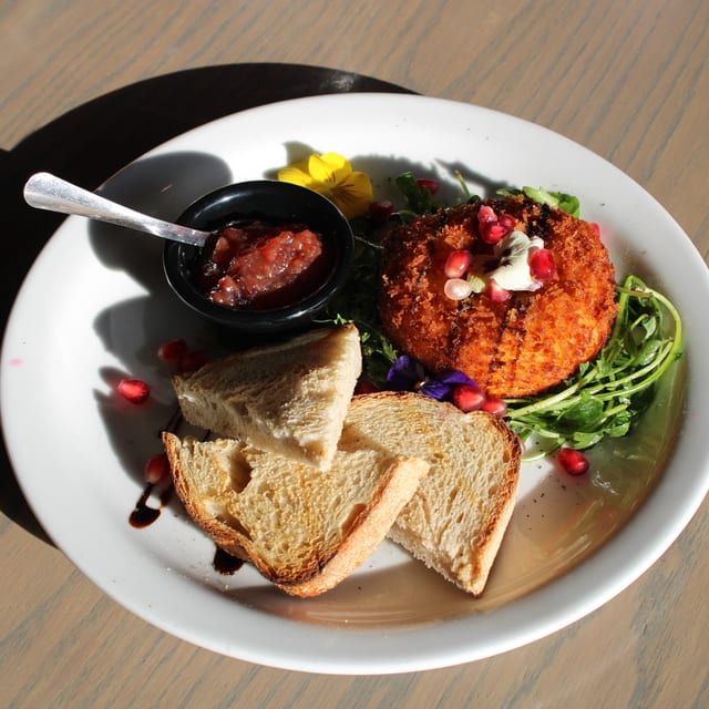 Baked Goat Cheese Croquette.