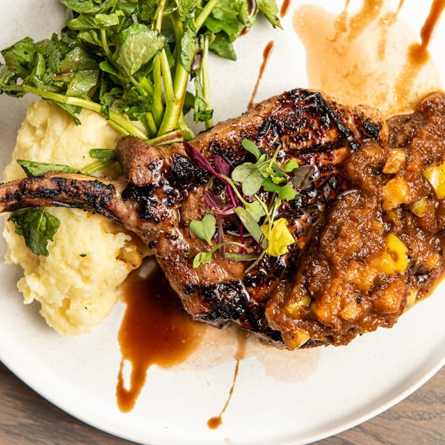 Pork Chop & Applesauce.